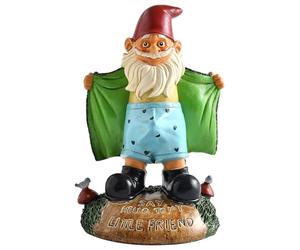 Statuettes de nain de jardin sexy en résine, 15 cm, couleur unie, dites bonjour à mon petit ami, nains coquins réutilisables, pour les amateurs de nains de nain, vert