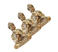 Statuettes Mini Bouddha Cuivre Vieilli Lot 3 Décoratives pour Maison