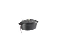 Staub 1103325 Cocotte Ovale Noir Mat 33 Cm