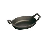 Staub 1301323 Mini Plat Ovale Fonte Noir 15 Cm