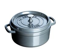 Staub 2,5 Quart Rond Cocotte, Gris Graphite