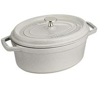 STAUB 40501-421 STAUB-11023107-COCOTTE Picots Ovale 23 CM Truffe Blanche, Fonte, Multicolor, Taille Unique