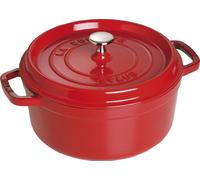 Staub 40509-835-0 Staub La Cocotte 24cm rund, Kirsch-rot, Gusseisen