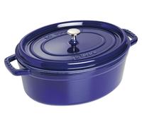 Staub 40510-289-0 Staub La Cocotte 31cm oval dunkelblau, Gusseisen