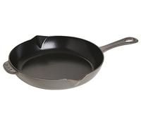 STAUB Poêle à frire Staub fonte noire avec bec verseur Ø26 cm Gris graphite