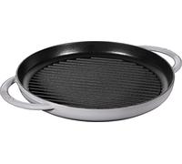 Poêle à griller ronde en fonte gris graphite Ø 30 cm Staub