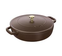 Staub Braisers 24 cm, Sauteuse Chistera, Chocolat