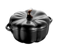 Staub Ceramique Cocotte 12 cm, Citrouille, Noir mat, Céramique