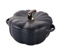 Staub Ceramique Cocotte 15 cm, Citrouille, Noir mat, Céramique