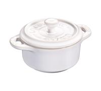 Staub Ceramique Mini Cocotte 10 cm, Rond(e), Blanc ivoire, Céramique