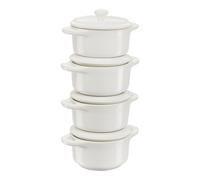 Staub Ceramique Set cocottes 4-pcs, Rond(e), Blanc ivoire, Céramique