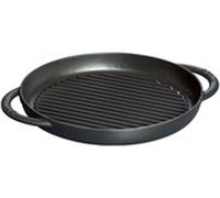 Staub - Chistera 30 cm poêle à griller ronde en fonte noire