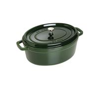 Staub Cocotte, 33 cm | Basilic vert | ovale | Fonte