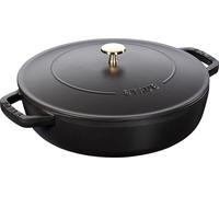 Staub Cocotte Chistera, 24 cm | ronde | fonte | noir