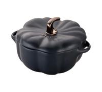 STAUB Cocotte citrouille en grès noir Staub 0.7 L