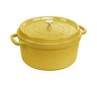 Staub – Cocotte en fonte émaillée La Cocotte 26 cm – Ronde 5,2 L, tous feux (induction) – Citron