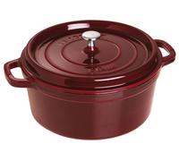 Staub Cocotte en fonte Fr, ronde, 28 cm, Grenadine