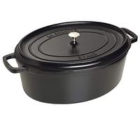 Staub Cocotte ovale La Cocotte en fonte émaillée 5,5 L Noir mat 31 cm