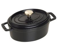 Staub Cocotte en fonte, ovale noir 15 cm