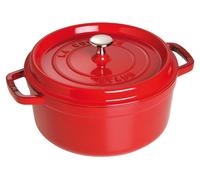 STAUB, cocotte en fonte, pour toutes sources de chaleur, y compris l'induction, forme ronde, 18 cm, capacité de 1,7 litre