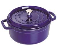 Staub Cocotte en fonte ronde La Cocotte 24 cm 3,8 L trois couches d'émail Bleu foncé