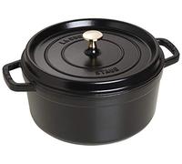 Cocotte en fonte Emaillée Ronde Staub NOIR D26 cm 5.25L
