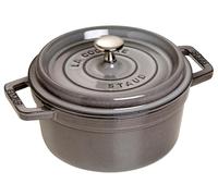 STAUB Cocotte en Fonte, Ronde, 20 cm, 2,24 L, Gris Graphite