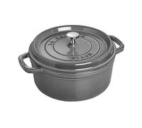 STAUB Cocotte en Fonte, Ronde 24 cm, 3,7 L, Gris Graphite