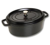 Staub Cocotte Ovale 31cm - noir