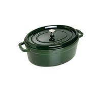 Staub Cocotte ovale La Cocotte - Fonte émaillée 5,5 L 31 cm tous feux dont induction Basilic vert