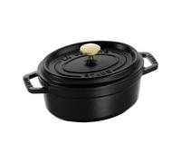 STAUB Cocotte ovale La Cocotte Staub 0.6 L Noir