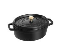 STAUB Cocotte ovale La Cocotte Staub fonte 3.2 L Noir
