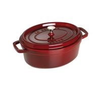 Staub Cocotte ovale La Cocotte en fonte émaillée 4,2 L 29 cm Rouge grenadine