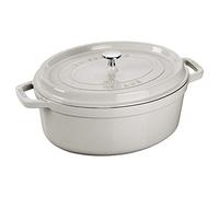Staub Fait-tout Truffe blanche ovale en fonte 8 L 37 cm