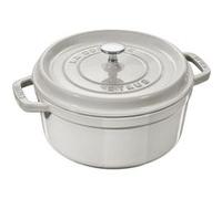 STAUB Cocotte Ronde 24 cm Truffe blanche Blanc G