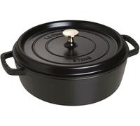 Staub Cocotte ronde basse 28 cm Noir