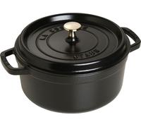 Cocotte en fonte Emaillée Ronde Staub NOIR D24 cm 3,79L