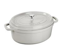 STAUB - COCOTTE Truffe Blanche en Fonte avec Picots Ovale 29 CM