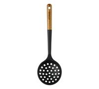 Staub Écumoire 40503-100 – Silicone et bois d'acacia, 31 cm, noir