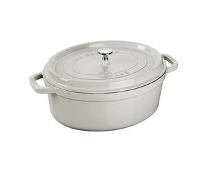 STAUB Fait-tout Staub White Truffle oval 3.2 l