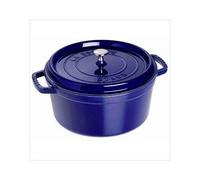 Staub Fonte - 1102891 - Cocotte - Ronde - Majolique Bleu Intense - 28 Cm