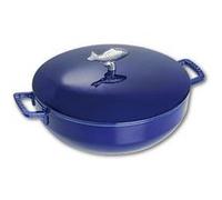 Staub Cocotte en fonte Bouillabaisse 28 cm rond Bleu foncé