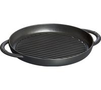 Staub Poêle à griller Pure 1203023 Fonte ronde Ø26 cm Noir mat