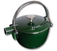 STAUB FONTE 1650085 THÉIÈRE / BOUILLOIRE RONDE MAJOLIQUE BASILIC G