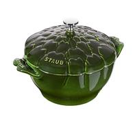 Staub Formes spéciales Cocotte 22 cm, Artichaut, Basilic, Fonte