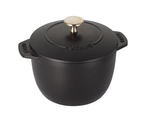 Staub Formes spéciales Cocotte à riz 16 cm, Rond(e), Noir mat, Fonte