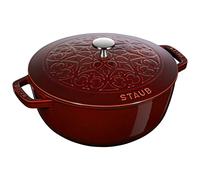 Staub Cocotte La Marmite Lys – 24 cm, 3,50 l – Glaçure majolique, Grenadine