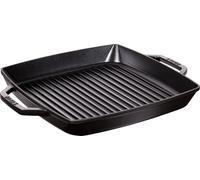 STAUB Gril en Fonte avec Double Poignée, 33 cm, Noir Mat