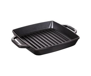 Staub Grils Gril 23 cm, Fonte, Noir mat