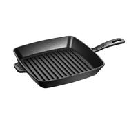 Staub Grils Gril Américain 26 cm, Fonte, Noir mat